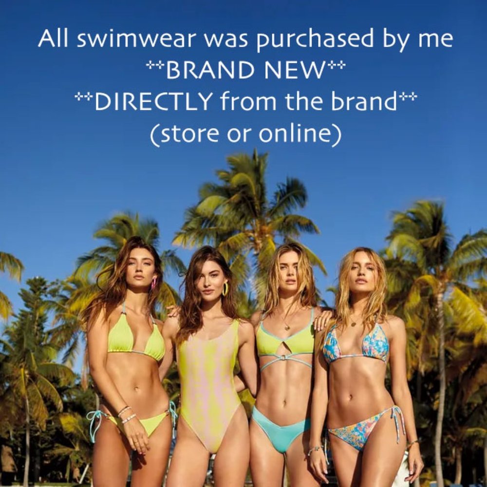 EUC VS Soiree Foil Stripe High Tie Bikini - Picture 11 of 12